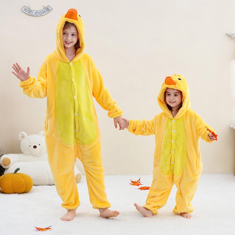 Halloween Capybara Flanelldecke Schlafsäcke Einteiler mit Kapuze Kinderkostüm Kleidung Jumpsuit Nachtwäsche für Jungen Mädchen