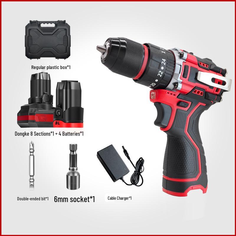 16.8V Brushless Lithium-ion Handheld Drill & Multifunctional Electric Screwdriver