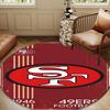 Vintage 49ers Football Round Mat, Anti-slip Circle Carpet Chair Rug For livingroom,Bedroom, Doormat Home Decor Gift Christmas Gifts
