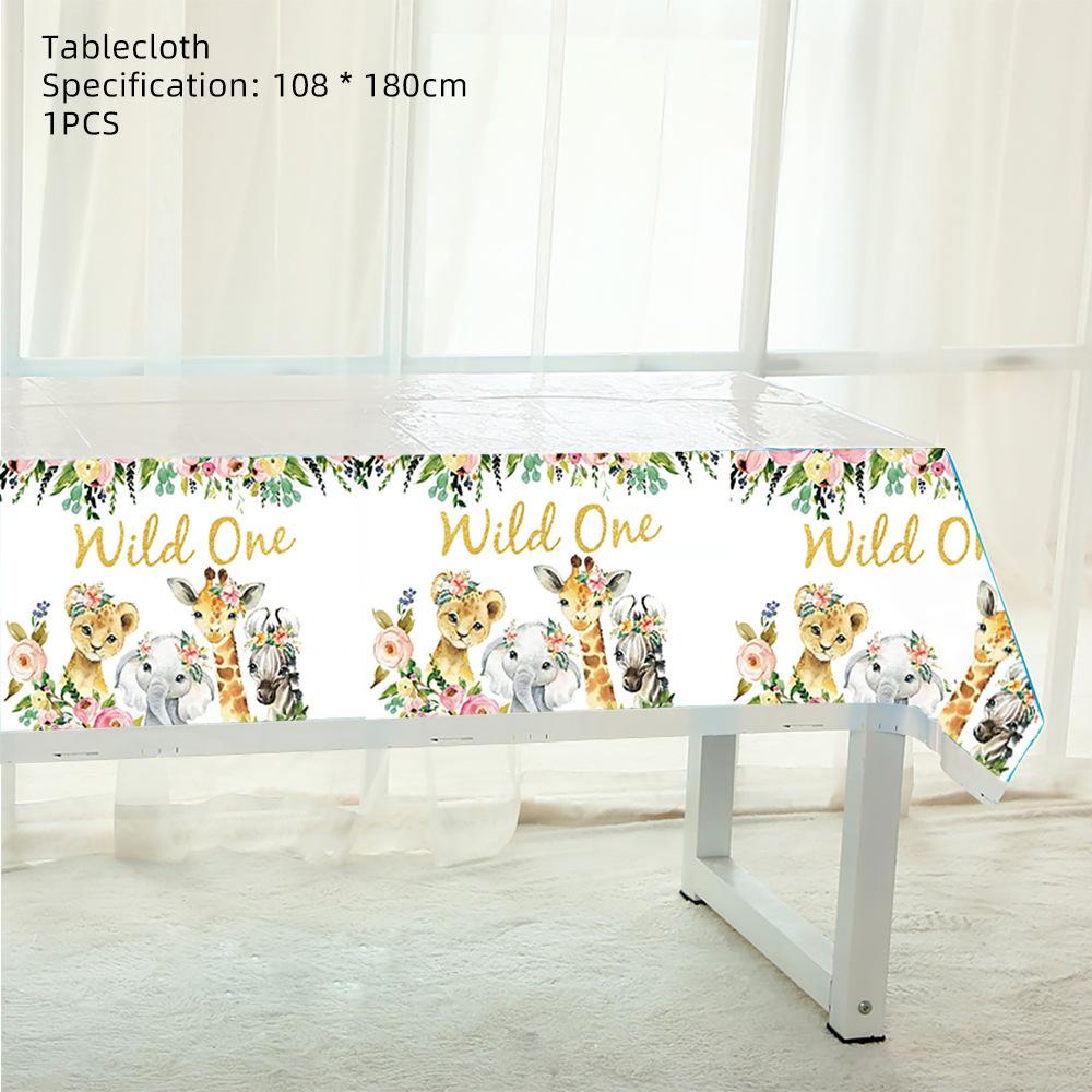 Wild Party Supplies Wildone Gold Wild Birthday Decoration Female Treasure First Year Arrangement Birthday Arrangement