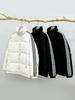 Winter Thick Puffer Coat for Women, Striped Casual Warm Coat for Couples, Thick Padding Jacket