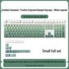 PBT Gradient Color Mechanical Keyboard Keycaps, Personalized Double Shot, Side Printed, Translucent, Five-Sided Dye Sublimation, Full Set