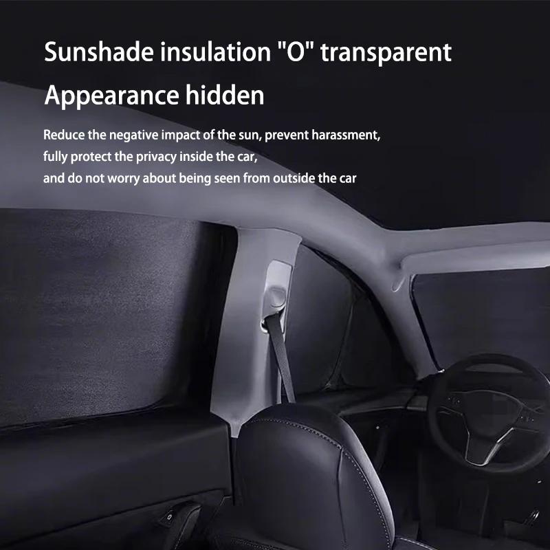 Für Tesla Model Y Juniper 2025 Launch Sonnenschutz Vorne Hinten Seitenfenster Sonnenschutz Windschutzscheibe Sonnenschutz Outdoor Camping Zubehör