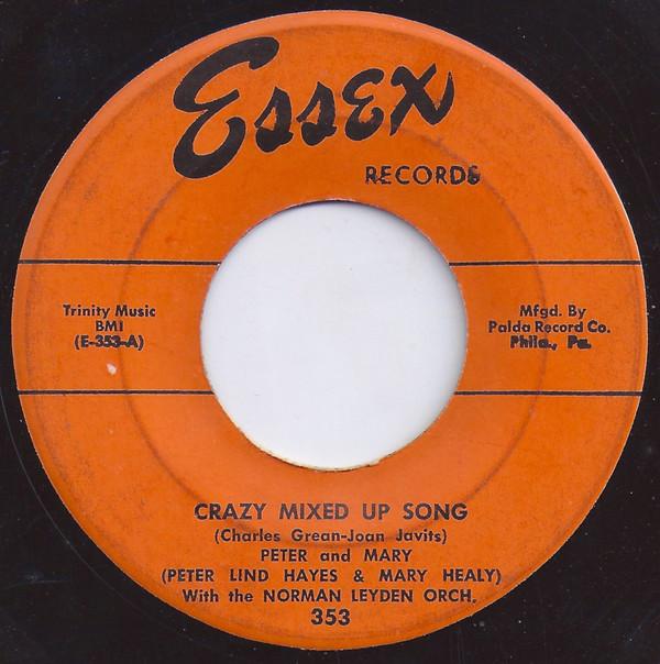 7inch Record PETER LIND HAYES & MARY HEALY, NORM - Crazy Mixed Up Song / (What Shall W 353 Essex Records 1954 US Pop Used