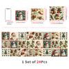 Christmas Tile Decoration Stickers Kitchen Oil-Proof Stickers Bathroom Bedroom Renovation Wall Stickers European Style Self-Adhesive Wall Paper