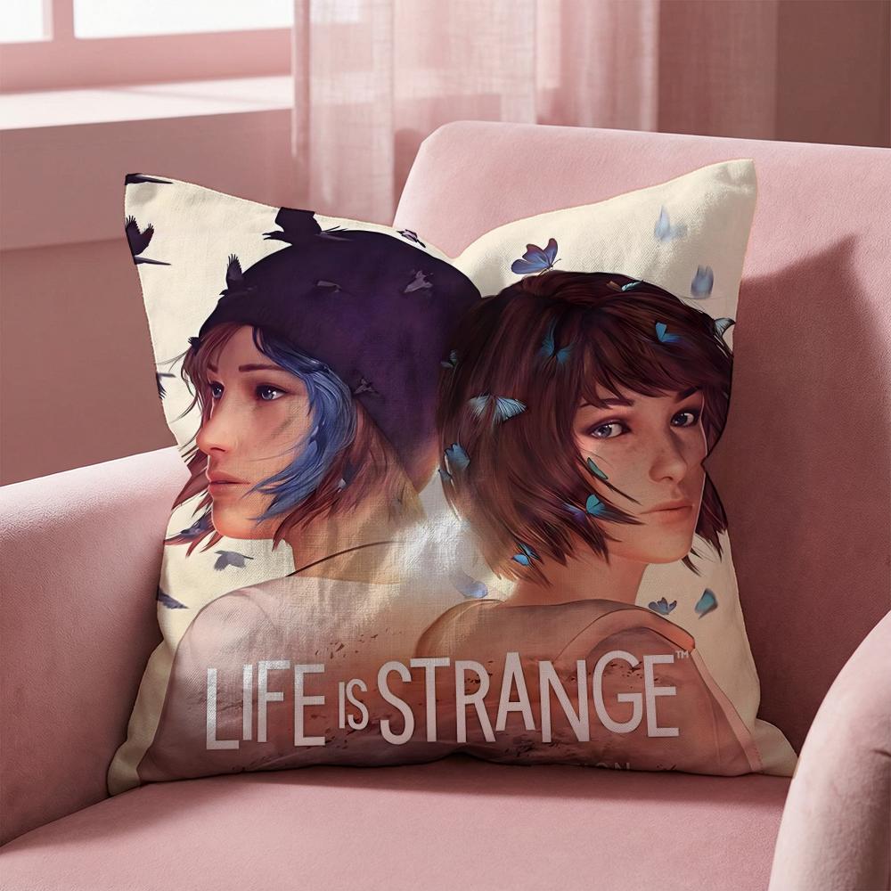 Life Is S-Strange Cushion Cover Multi-Scene Pillow Cover for Home & Car - Reversible, Soft & Durable for Daily Use