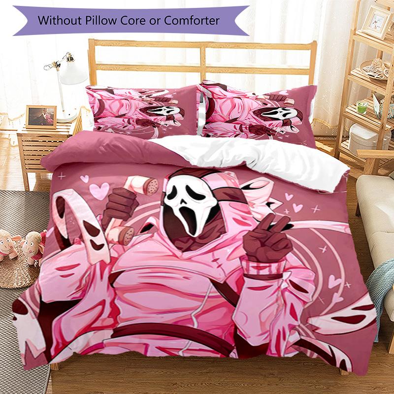 3pcs Art the Clown Terrifier1 pattern bedding set duvet cover set includes duvet cover &pillowcases, perfect all season bedroom decoration & gift