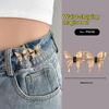 Adjustable Jean Waist Tightener Metal Star Waist Buckle No Sew Pants Waist Reduction Button For Denim Trousers Daily Wear