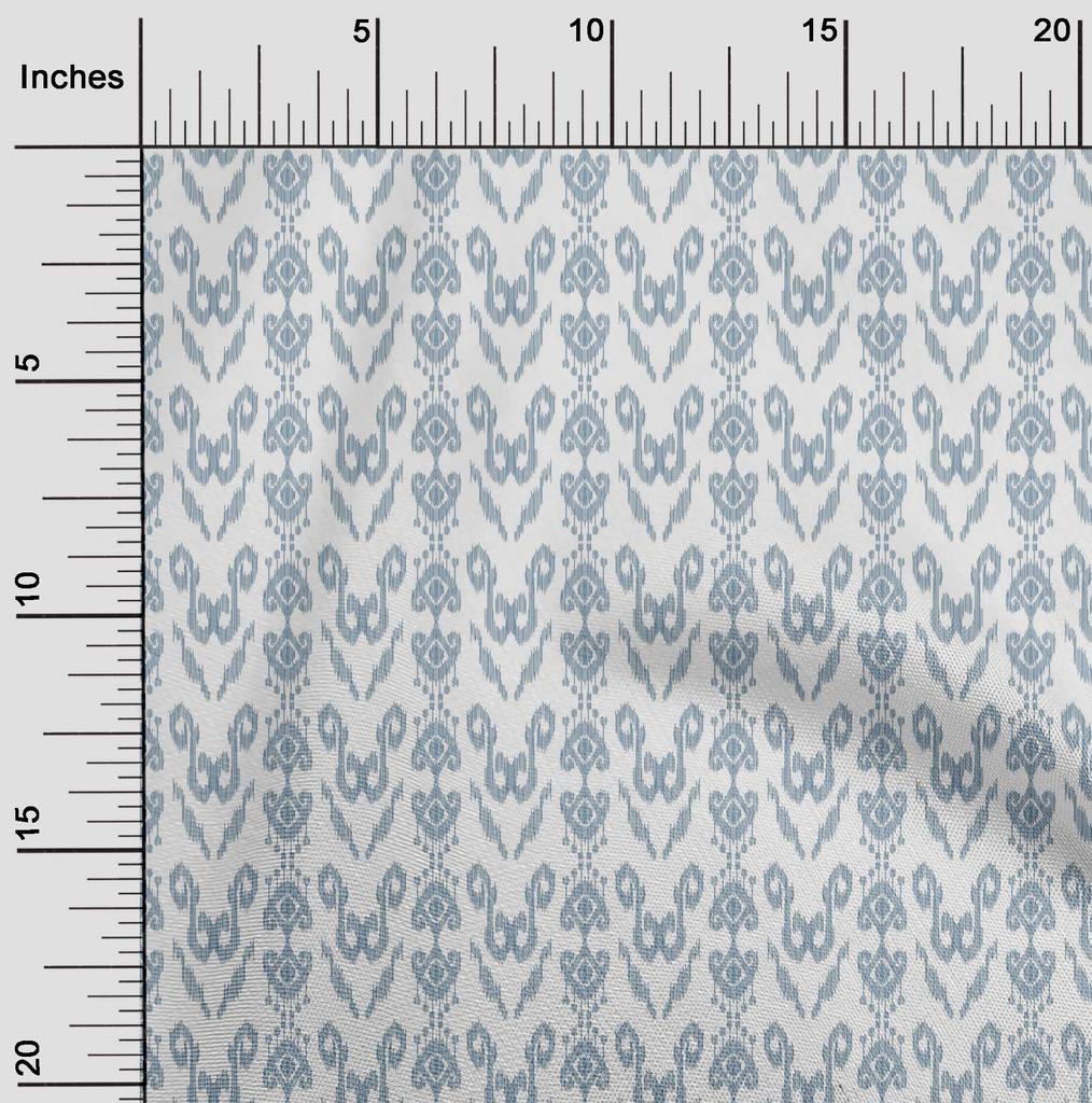 oneOone Cotton Flex Fabric Ethnic Ikat Decor Fabric Printed BTY 40 Inch Wide