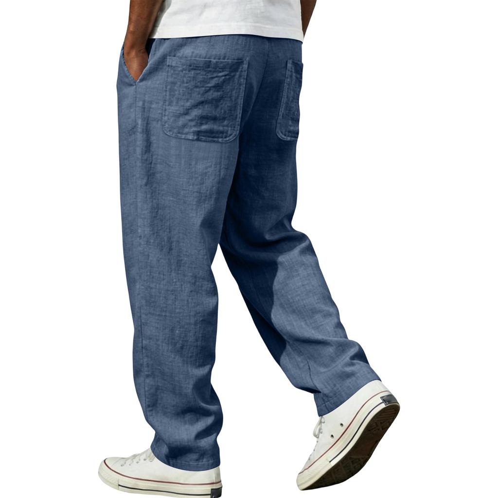 Men's Cotton Linen Trousers Men's Casual Fashionable Cotton Linen Trousers