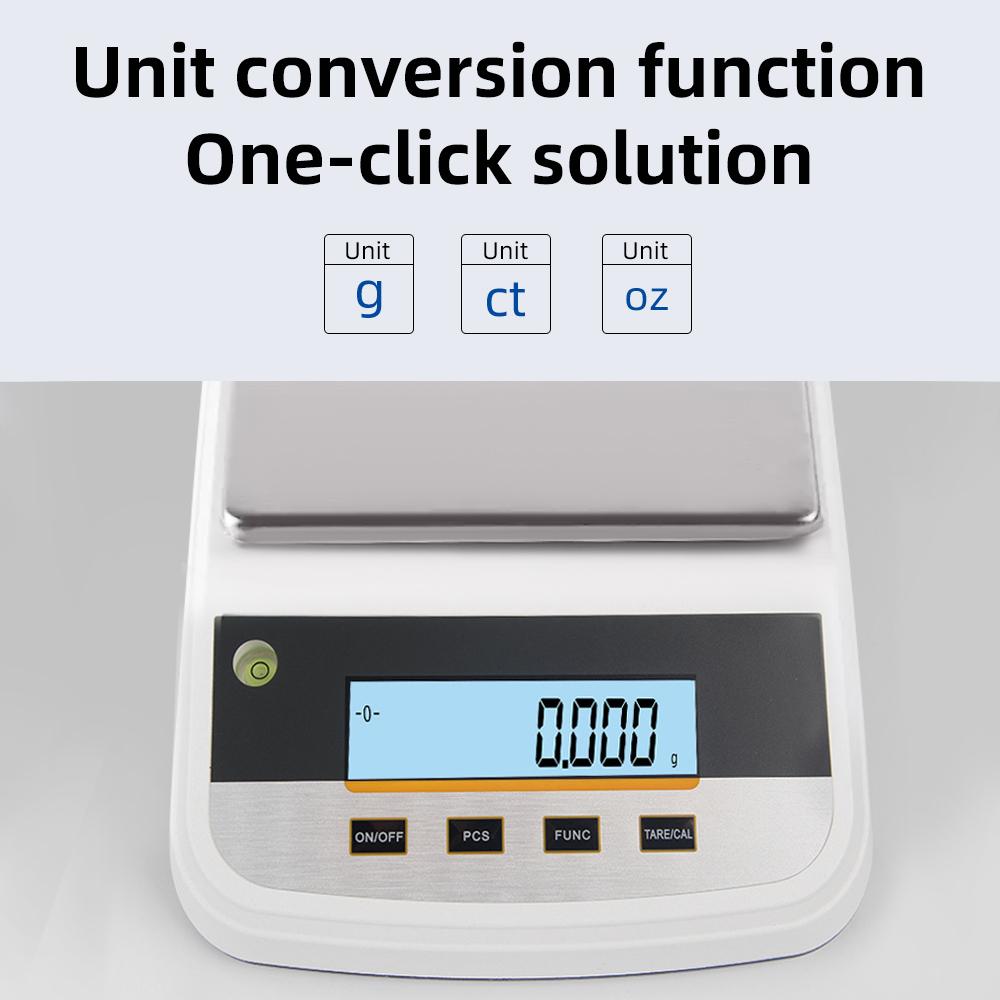 Lab Analytical Scale 600g 0.01g/2000g 0.01g High Precision Balance Scale Electronic Balance Counter LCD Digital Gram Scale EU