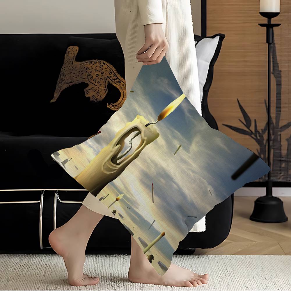 S-Salvador Dali Abstract Art Personalized Picture Text Home Decorative Pillows Household Gifts 45x45cm
