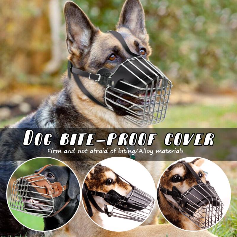 Pet Dog Muzzle Breathable Basket Large Dogs Stop Biting Barking Chewing For German Shepherd Anti-bark Dogs Supplies