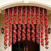 Green Leaves Artificial Flower Garland Layered Petals Hanging Rattan Flower  Wedding Arrangements