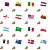 10 Stück Fans Jubelflagge Wunderschön Exquisit Feine Verarbeitung Langlebig Blickfang Jubel Leichtgewicht Nationalflaggen Wimpelkette Wimpel für Wettbewerb