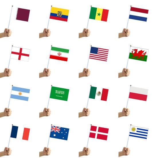 10 Stück Fans Jubelflagge Wunderschön Exquisit Feine Verarbeitung Langlebig Blickfang Jubel Leichtgewicht Nationalflaggen Wimpelkette Wimpel für Wettbewerb