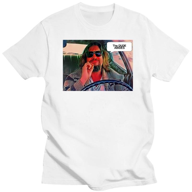 DUDE ABIDES Big Lebowski Graphic T Shirts The Dude The Big Lebowski Tv Tshirt Women Men Oneck Shortsleev S