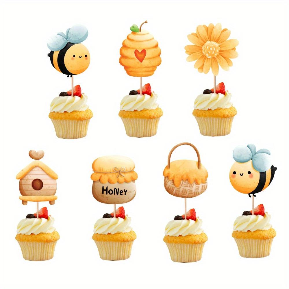 Счастливый День Пчелы Бумажный Праздничный Баннер, Тема Медоносных Пчел Растяжка, Баннер для Украшения Дня Рождения, Весенний Летний Декор