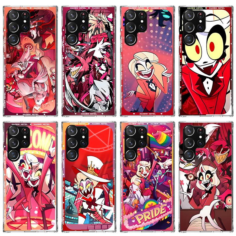 H-Hazbin Hotel Anime Phone Case For Samsung Galaxy S23 S24 S25 Edge S26 Ultra S22 + S21 Plus S20 FE Cover Silicone Print Shell G
