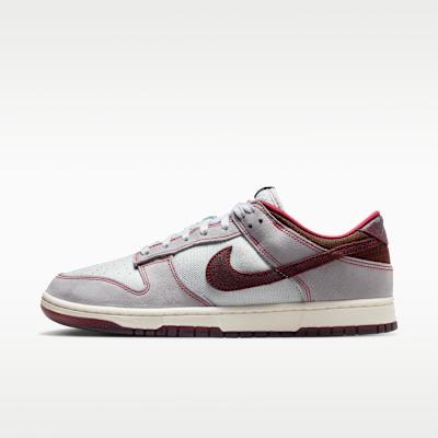 Nike Dunk Low кеды для скейтбординга мужские серые красные 40.5