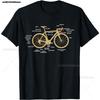 Bicycle Cycling Anatomy Road Bike Parts Biking Cyclist TShirt