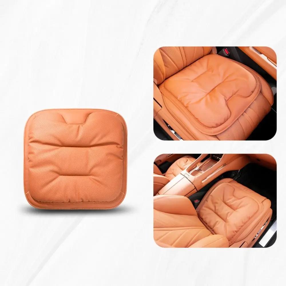 Non-slip Car Leather Cushion Universal Soft Ventilated Four-season Cushion Cotton Good Breathability Auto Seat Cushion