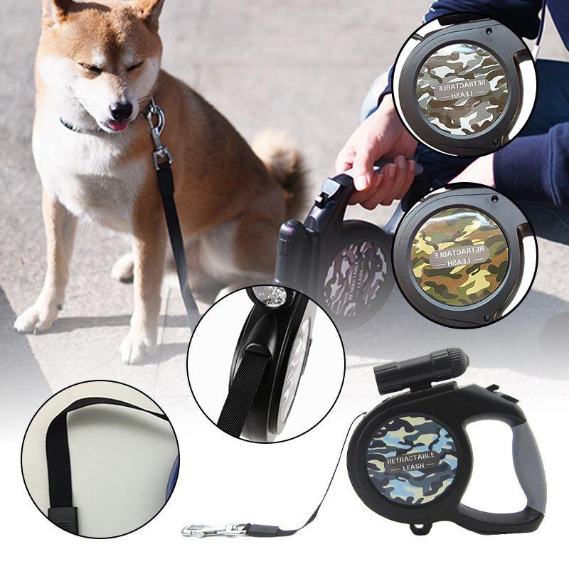 Sleek 8m Automatic Telescopic Retractable Pet Walking Lead With Ergonomic Grip