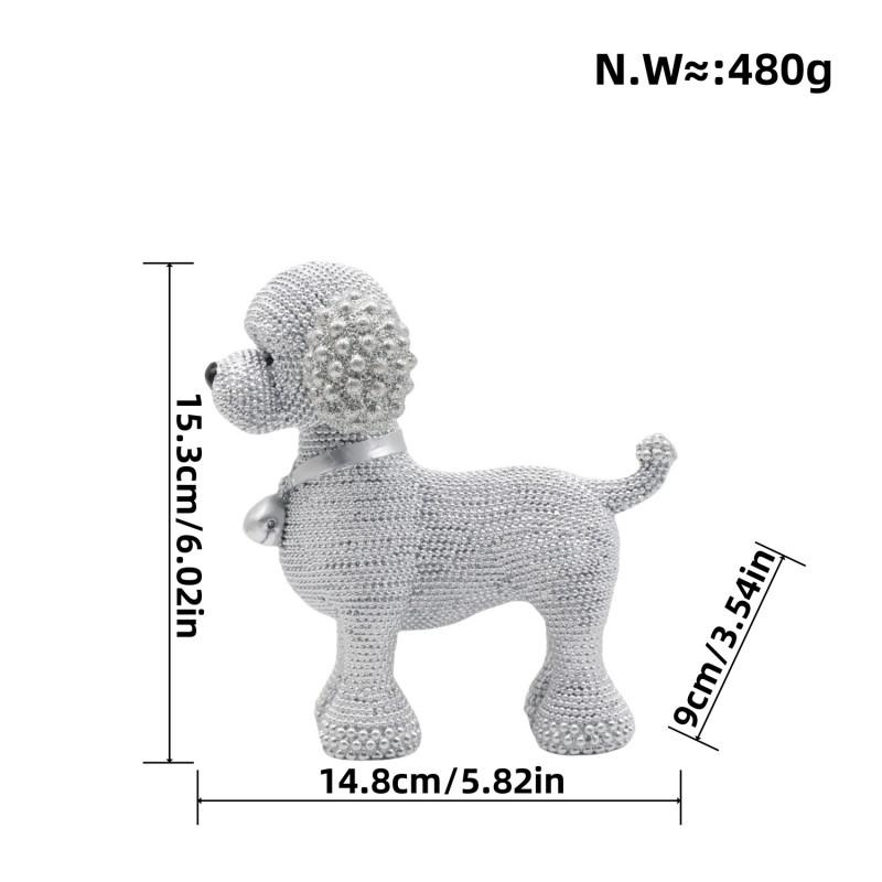 Modern Minimalist Resin Dog Figurine Home Decor Living Room Shelf Cabinet Entryway Gift