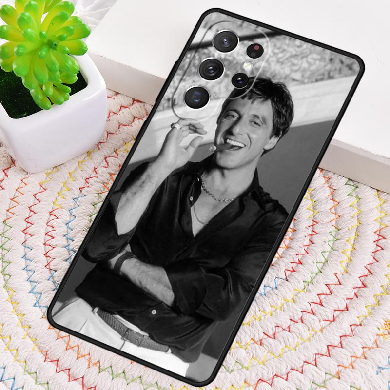 Al Pacino Scarface Bumper Phone Case for Samsung Galaxy note 10 pro S26 Ultra S23 S24 FE S25 S21 S22 PLUS shockproof Cove