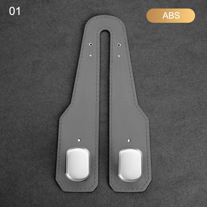 

Крючок на подголовник автомобиля 2 в 1 Премиальная замша Подвесной двойной крючок на спинку сиденья 15 кг Большая грузоподъемность Сплавной крючок Вешалка Универсальный серый