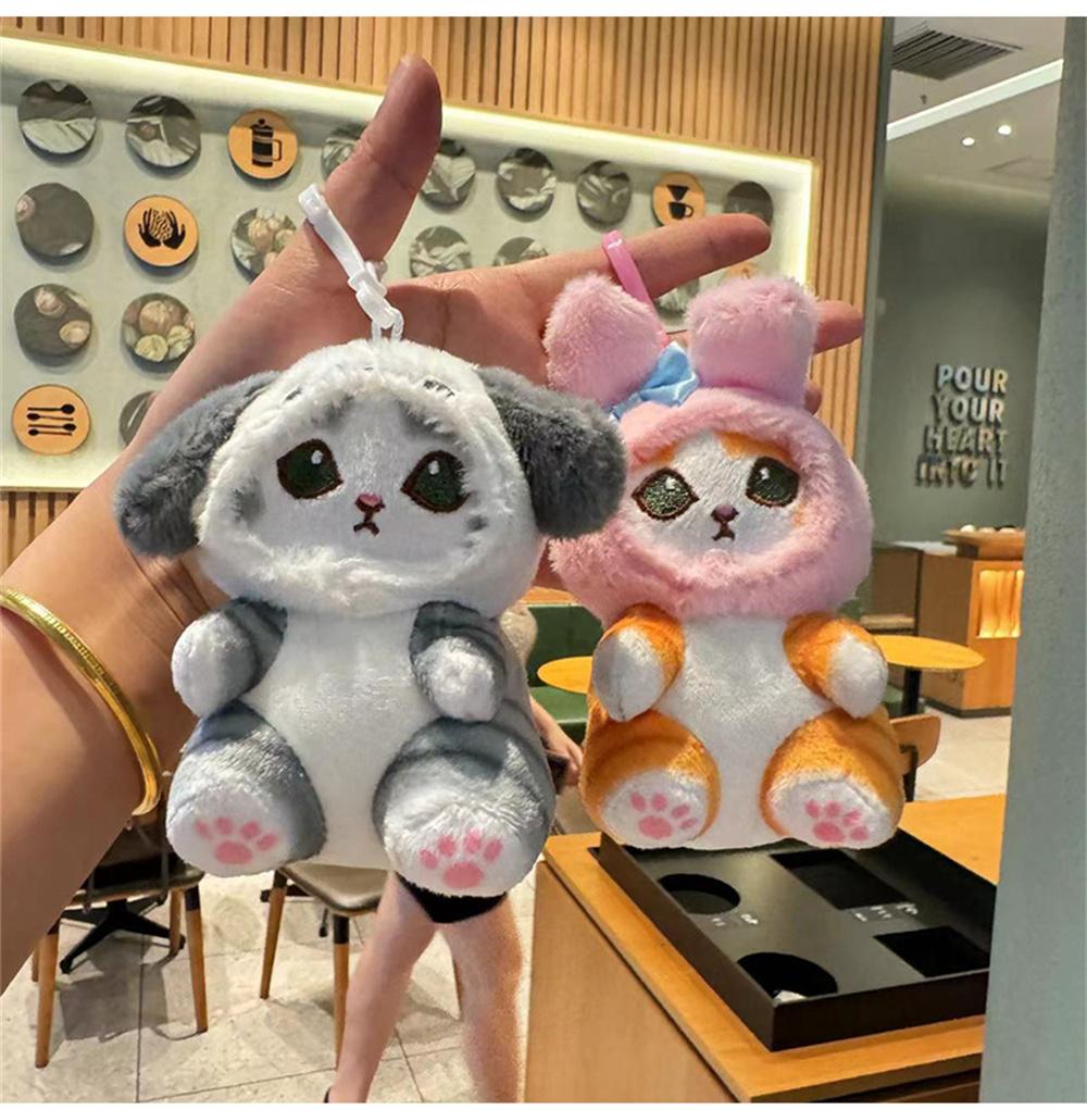 Japonský Roztomilý Kreslený Drak Sanrio S Roztomilou Kočičí Panenkou Plyšová Hračka Taška Závěsná Dívčí Srdce Dárek