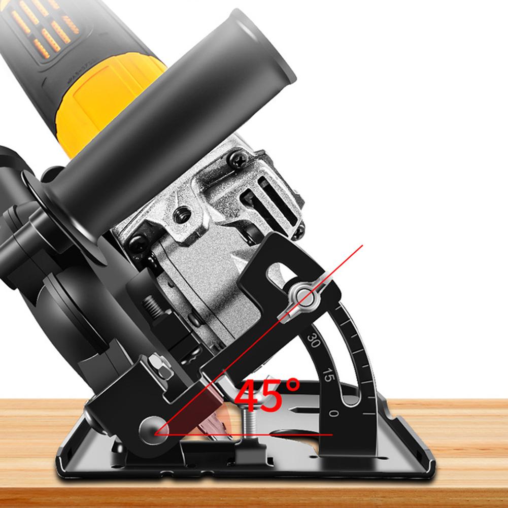 Angle Grinder Converter To Cutting Machine Modified Positioning Bracket Adjustable 0-45° Stable for 100/115/125mm Angle Grinder