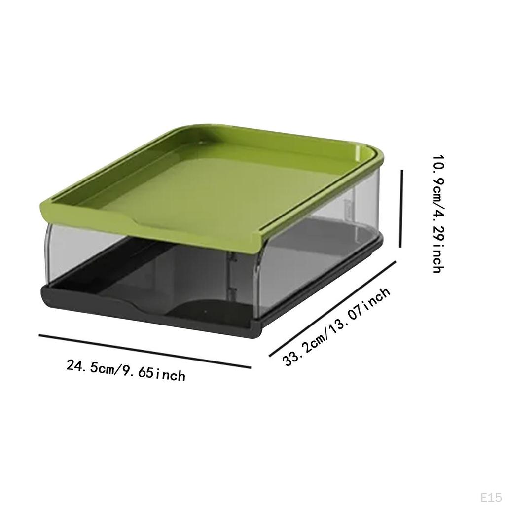 Desktop File Organizer Document Holder for Desk Newspaper Files Shelves Rack Letter Tray