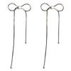 Süße Coole Band Schleife Hängende Ohrringe Damen Koreanische Einfache Linie Schleifen Ohrstecker