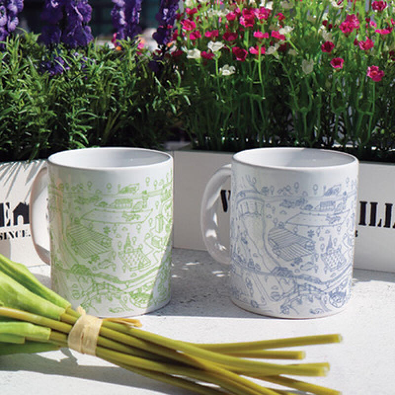 cb572-Design Mug 2p-Neighborhood Scene