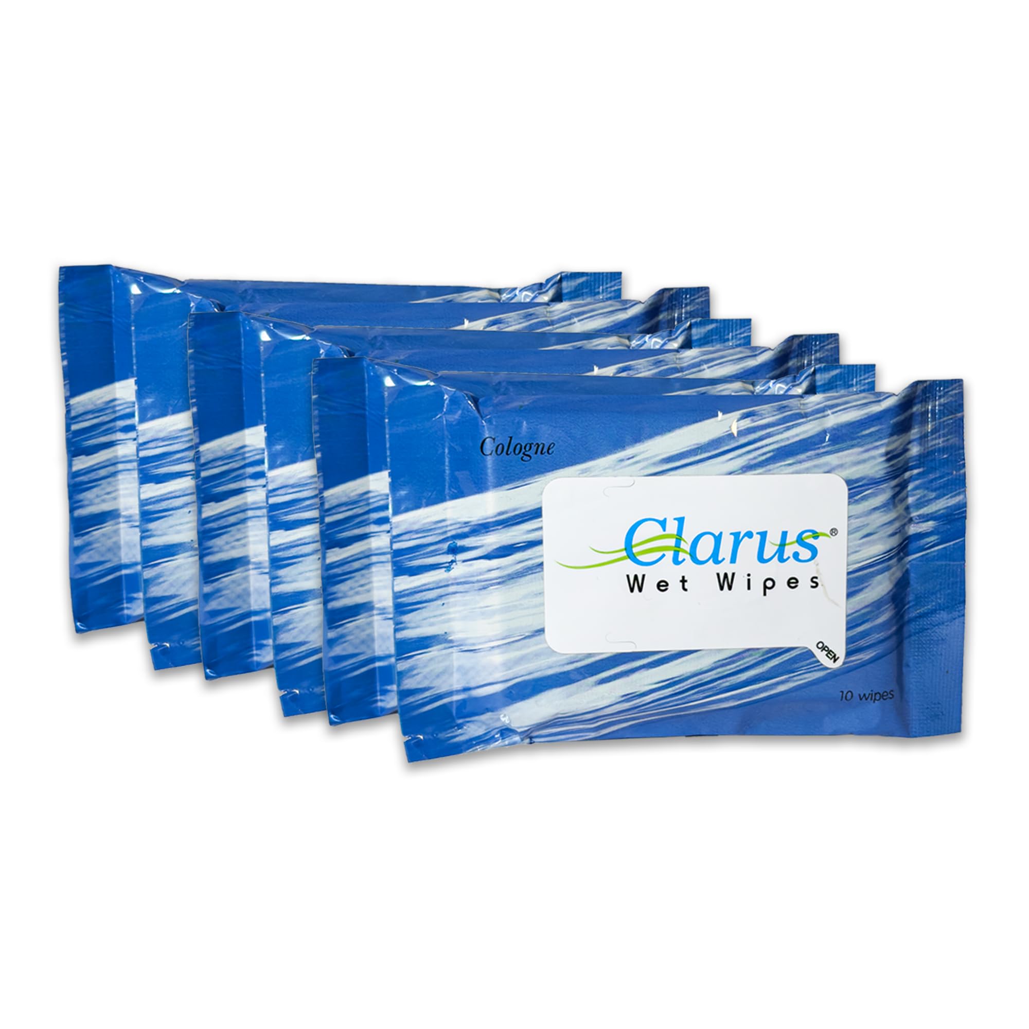 

Clarus Cleansing Wipes | Ultra-Soft, Hydrating & Gentle | 5 Packs | 10 Count Each Pack | Removes Makeup & Daily Impurities | Refreshing Wet Wipes