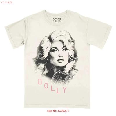 Dolly Parton T-Shirt Weiß für Musik AN45996 vintage Gewaschen Bequem Streetwear Leicht lässig Stilvoll Unisex Mode
