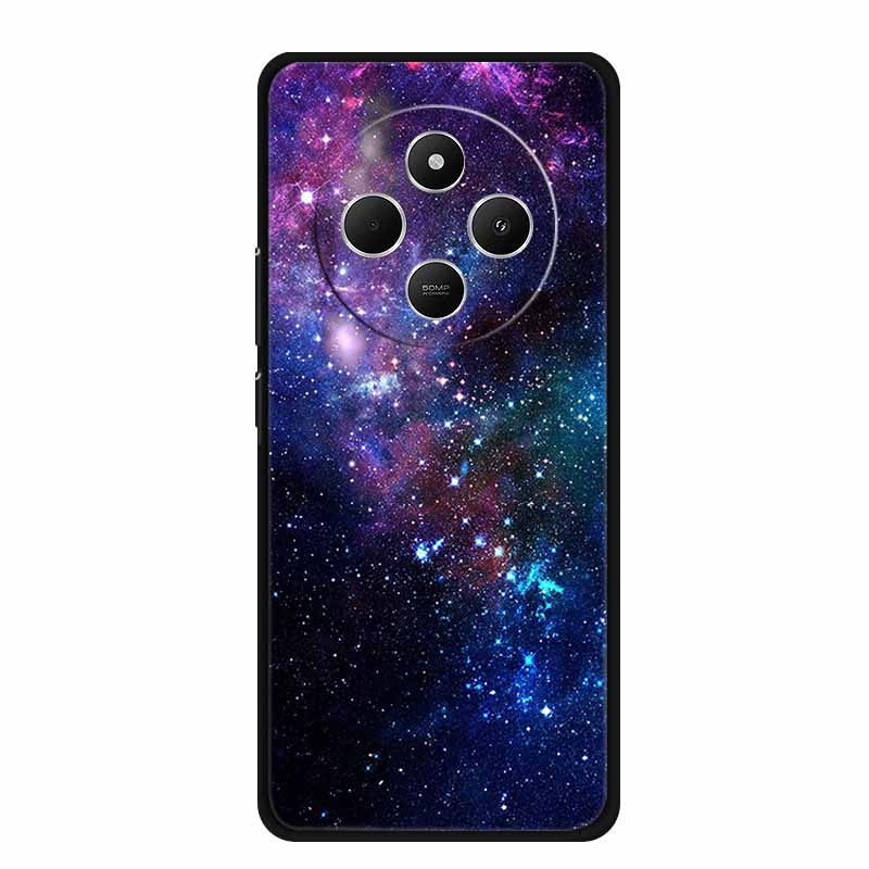 For Xiaomi Poco C75 Case POCOC75 Black Silicone Soft Back Cover Case For Poco C75 Phone Case C 75 6.88" Shockproof Coque Funda