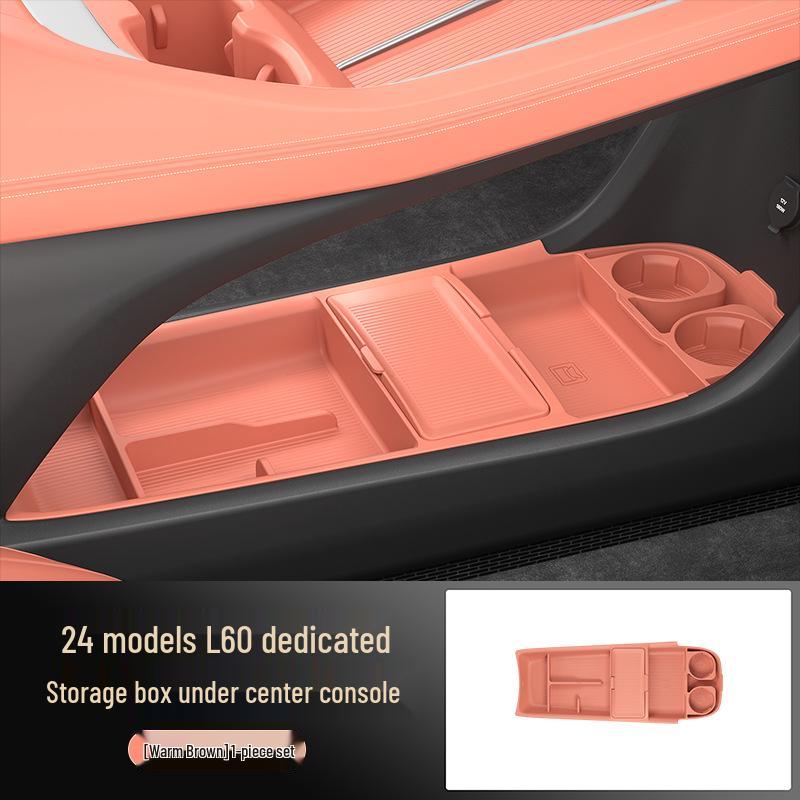 

Le Dao L60 Second Gen Center Console Storage & Glasses Organizer коричневий