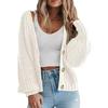 Women's Chunky Knit Cardigan Sweaters Trendy Casual Long Sleeve Open Front Button Down Knitted Outerwear Coats