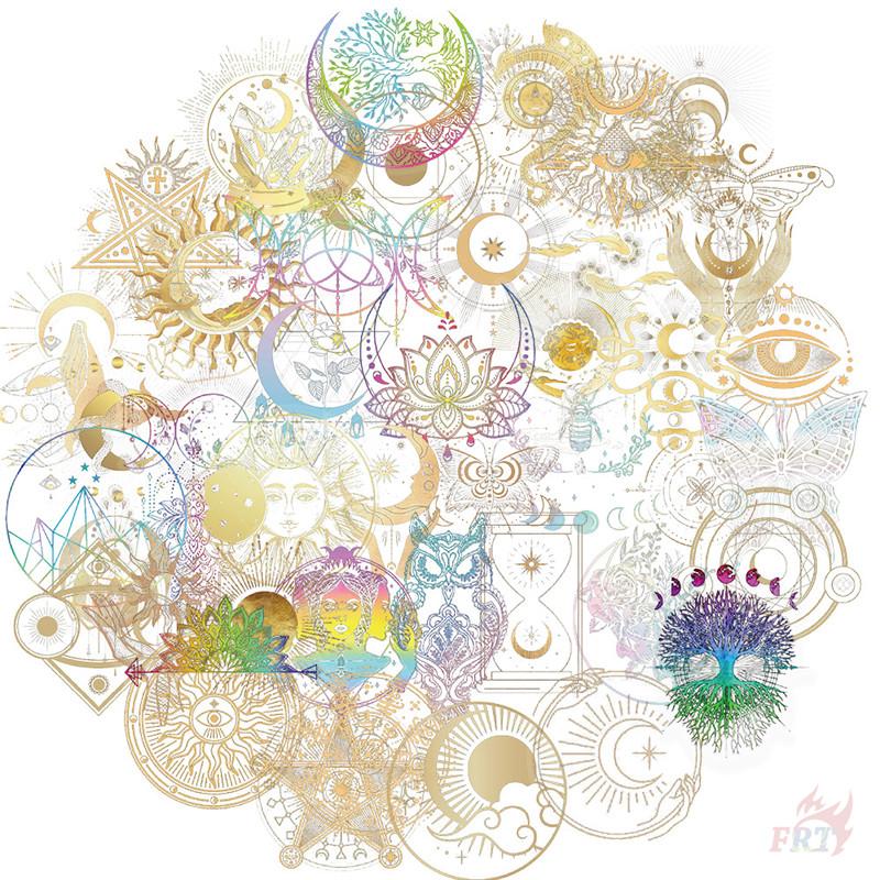 50Pcs/Set Golden Culture & Custom Series 01 PET Stickers Waterproof DIY Fashion Doodle Decals Stickers