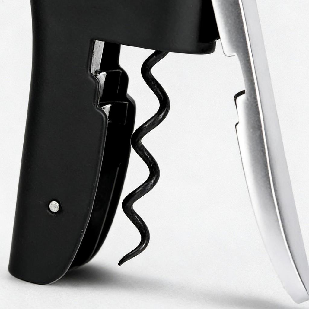 Vinöppnare Manuell Handhållen Korkskruv med Ergonomisk Spakpump Stående Vertikal Design Mjuk Flaskhalsgrepp