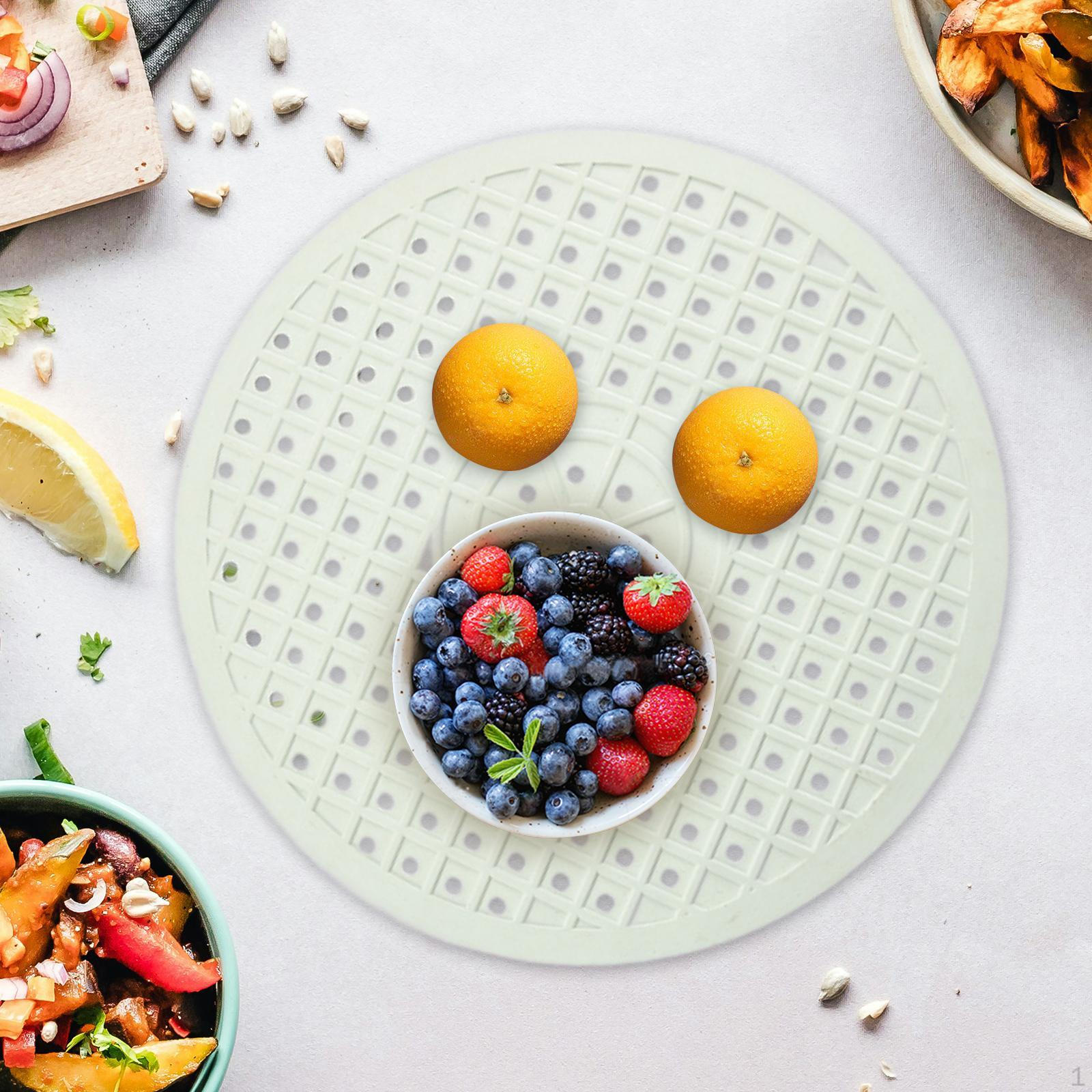 

Коврик для кухонной раковины, складной защитный коврик для посуды Round white