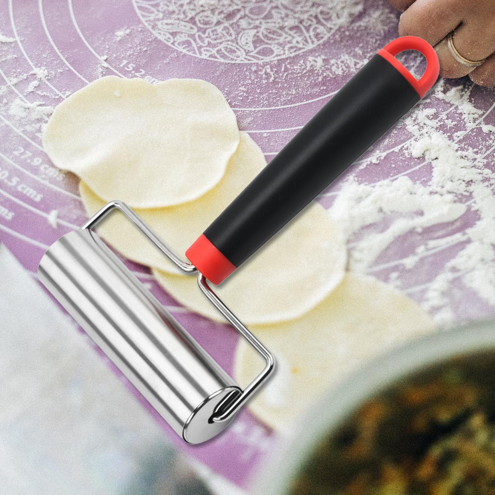 

Ролик для пиццы Т-образный ролик для теста, Антипригарный, Ролик для глины, Скалка из нержавеющей стали для пирога