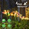 8/10 Head Solar Fiber Optic Color Changing Butterfly String Lights Stake Lights Outdoor Garden Lawn Decorative Lights