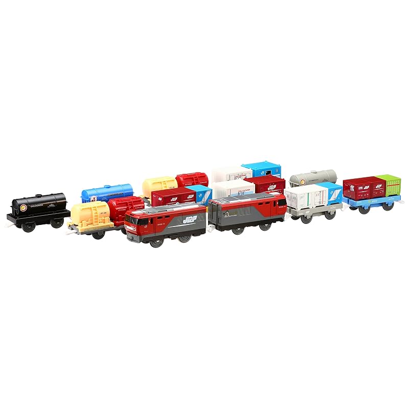 TAKARA TOMY Plarail Let's Connect Lots Kintaro & Freight Car Set