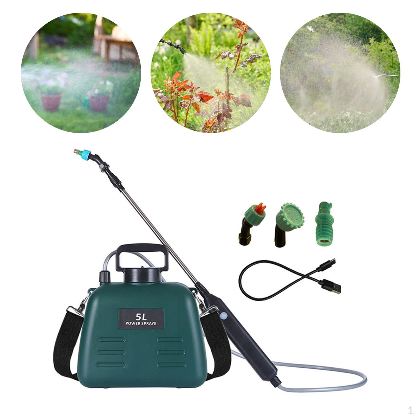 5L Electric Garden Sprayer Cordless Rechargeable Wand for Home And blu