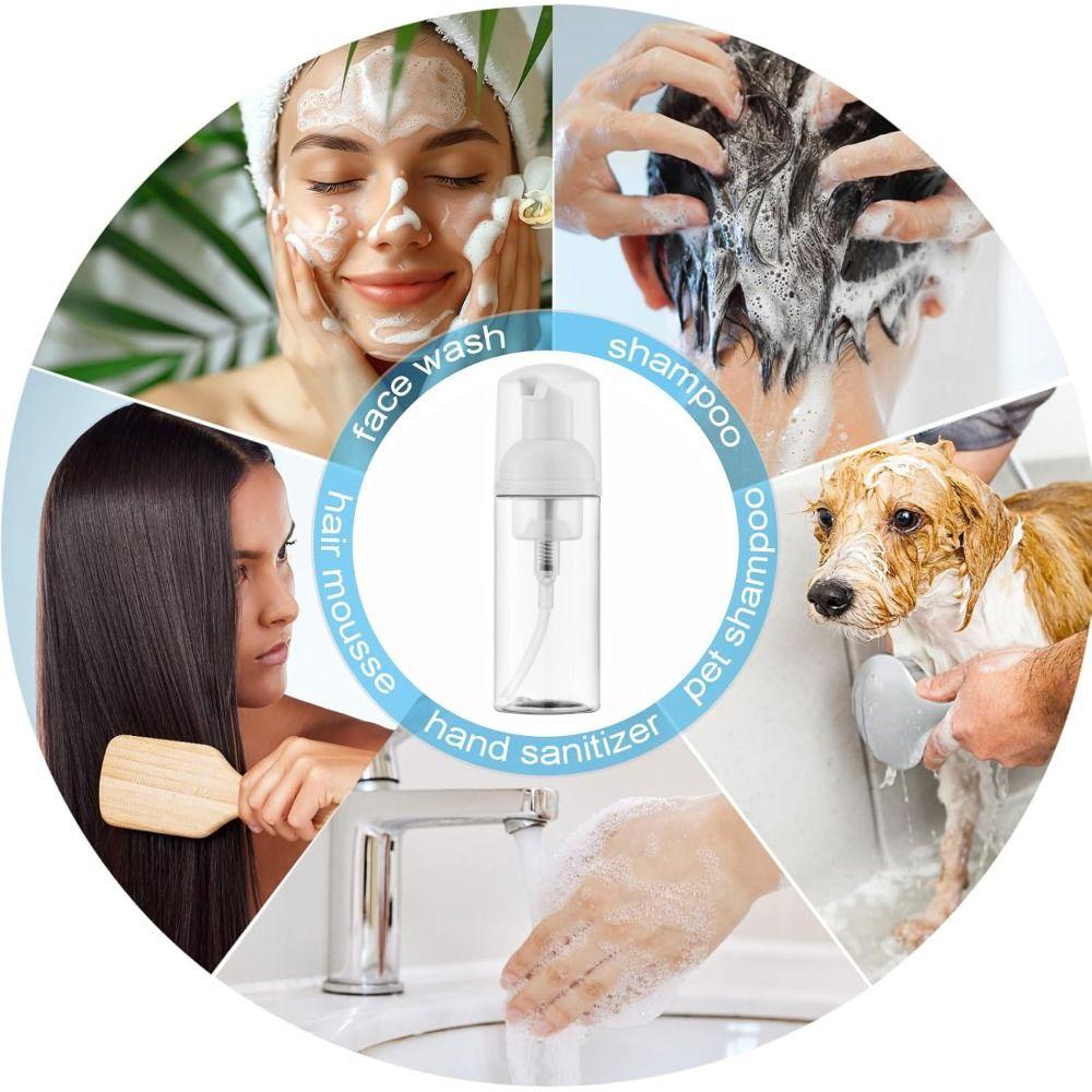 Clear Empty Bottle Plastic Empty Soap Bottle Portable Foam Bottle Cosmetics Packaging