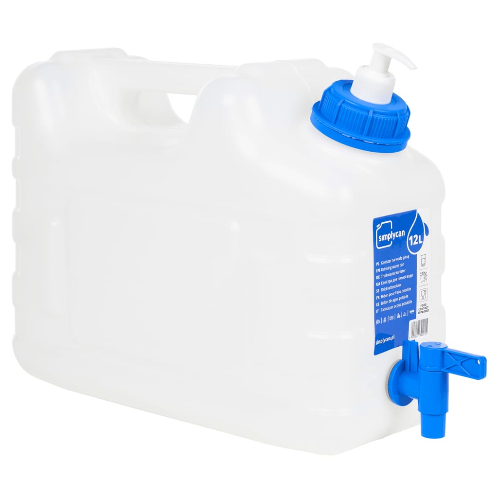 Wasserbehälter mit Zapfhahn und Seifenspender 10 L Kunststoff
