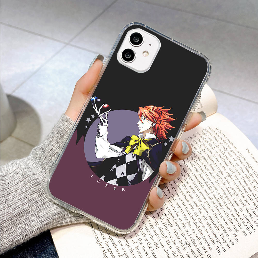 

Чехол для Samsung A04 A14 A23 A34 A54 M23 M33 M52 M53 Realme 10 9 C30S C35 C55 VIVO Y02S Y21 Y51 X80 Pro Прозрачный чехол WI78 Черный дворецкий VIVO Y35 индиго